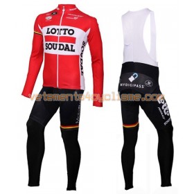 Tenue Cycliste Manches Longues et Collant à Bretelles 2016 Lotto Soudal N001