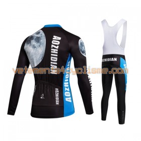 Tenue Cycliste Manches Longues et Collant à Bretelles 2017 Aozhidian N020