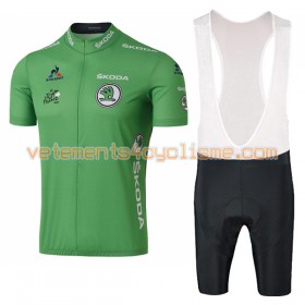 Tenue Cycliste Vert et Cuissard à Bretelles 2016 Tour de France