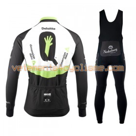 Tenue Cycliste Manches Longues et Collant à Bretelles 2017 Dimension Data N001