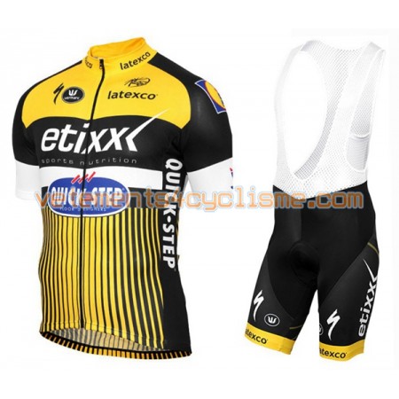 Tenue Cycliste et Cuissard à Bretelles 2016 Etixx-Quick Step N013