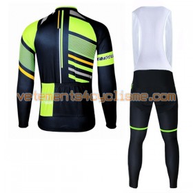 Tenue Cycliste Manches Longues et Collant à Bretelles 2017 X-Tiger N011