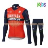 Tenue Cycliste Manches Longues et Collant Long Enfant 2017 Bahrain Merida N001
