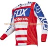 Maillots VTT/Motocross 2017 Fox Racing 180 Honda Manches Longues N001