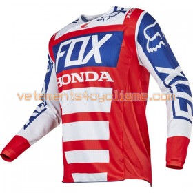 Maillots VTT/Motocross 2017 Fox Racing 180 Honda Manches Longues N001