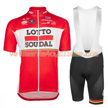 Tenue Cycliste et Cuissard à Bretelles Femme 2017 Lotto Soudal N001