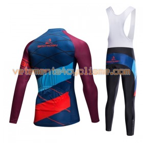 Tenue Cycliste Manches Longues et Collant à Bretelles 2017 Aozhidian N007