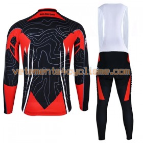 Tenue Cycliste Manches Longues et Collant à Bretelles 2017 Siilenyond N035