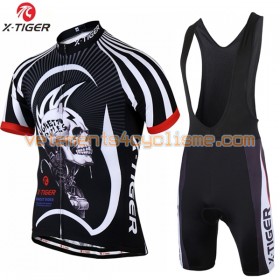 Tenue Cycliste et Cuissard à Bretelles 2017 X-Tiger N002