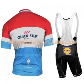 Tenue Cycliste et Cuissard à Bretelles Femme 2017 Quick-Step Floors Luxembourgian