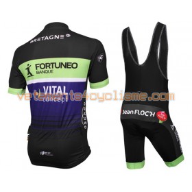 Tenue Cycliste et Cuissard à Bretelles 2016 Fortuneo-Vital Concept N001