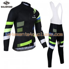 Tenue Cycliste Manches Longues et Collant à Bretelles 2017 Siilenyond N033