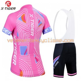 Tenue Cycliste et Cuissard à Bretelles Femme 2017 X-Tiger N003