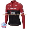 Tenue Cycliste Manches Longues et Collant à Bretelles 2017 Trek-Segafredo Hiver Thermal Fleece N001