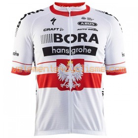Tenue Cycliste et Cuissard à Bretelles 2017 Bora-Hansgrohe Championnats de Pologne