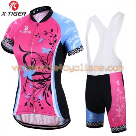 Tenue Cycliste et Cuissard à Bretelles Femme 2017 X-Tiger N001