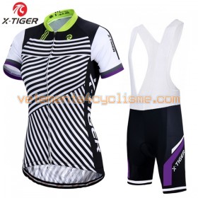 Tenue Cycliste et Cuissard à Bretelles Femme 2017 X-Tiger N002