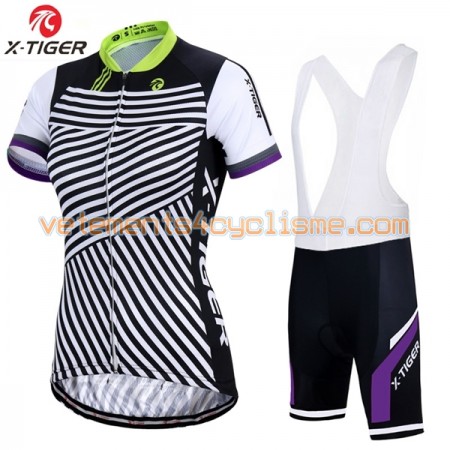 Tenue Cycliste et Cuissard à Bretelles Femme 2017 X-Tiger N002