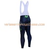 Tenue Cycliste Manches Longues et Collant à Bretelles 2017 Movistar Team N001