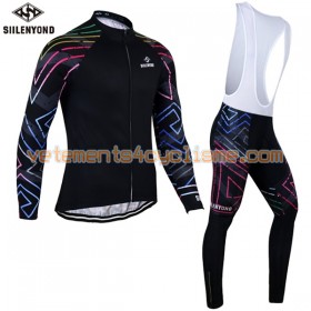 Tenue Cycliste Manches Longues et Collant à Bretelles 2017 Siilenyond N026