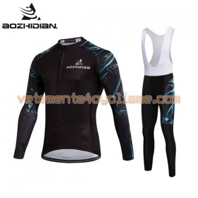 Tenue Cycliste Manches Longues et Collant à Bretelles 2017 Aozhidian N013