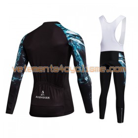 Tenue Cycliste Manches Longues et Collant à Bretelles 2017 Aozhidian N013