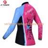Tenue Cycliste Manches Longues et Collant à Bretelles Femme 2017 X-Tiger N007
