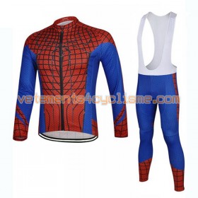 Tenue Cycliste Manches Longues et Collant à Bretelles 2017 Super Hero Brand N006
