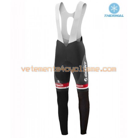 Collant à Bretelles 2016 Giant-Alpecin Hiver Thermal Fleece N002