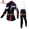 Tenue Cycliste Manches Longues et Collant à Bretelles Femme 2017 X-Tiger N006