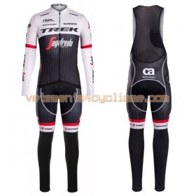 Tenue Cycliste Manches Longues et Collant à Bretelles 2016 Trek-Segafredo N001