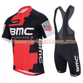 Tenue Cycliste et Cuissard à Bretelles Femme 2017 BMC Racing Team N001