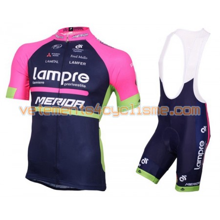 Tenue Cycliste et Cuissard à Bretelles 2016 Lampre-Merida N001