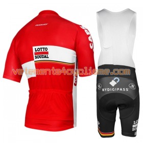 Tenue Cycliste et Cuissard à Bretelles 2017 Lotto Soudal N001