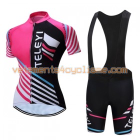 Tenue Cycliste et Cuissard à Bretelles Femme 2017 Teleyi N003