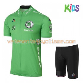 Tenue Cycliste Vert et Cuissard Enfant 2017 Tour de France