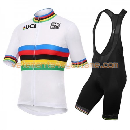Tenue Cycliste et Cuissard à Bretelles 2017 UCI World Champion Rainbow