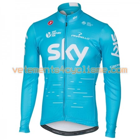 Maillot vélo 2017 Team Sky Manches Longues N002