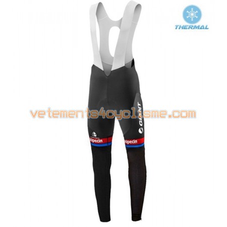 Collant à Bretelles 2016 Giant-Alpecin Hiver Thermal Fleece N001