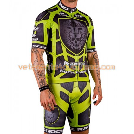 Tenue Cycliste et Cuissard à Bretelles 2016 Rock Racing N001
