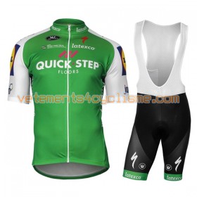 Tenue Cycliste et Cuissard à Bretelles Femme 2017 Quick-Step Floors N002