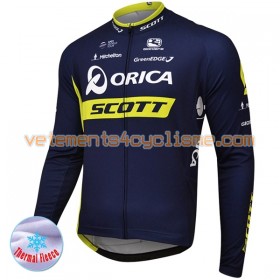 Maillot vélo 2017 Orica-Scott Hiver Thermal Fleece N001