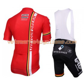Tenue Cycliste et Cuissard à Bretelles 2016 Lotto Soudal N001
