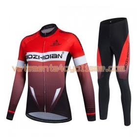 Tenue Cycliste Manches Longues et Collant Long Femme 2017 Aozhidian N001