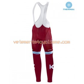 Collant à Bretelles 2016 Team Katusha Hiver Thermal Fleece N001