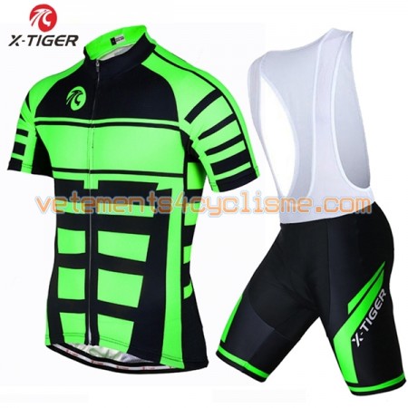 Tenue Cycliste et Cuissard à Bretelles 2017 X-Tiger N001