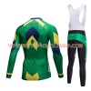 Tenue Cycliste Manches Longues et Collant à Bretelles Femme 2017 Aozhidian N003