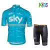 Tenue Cycliste et Cuissard Enfant 2017 Team Sky N002