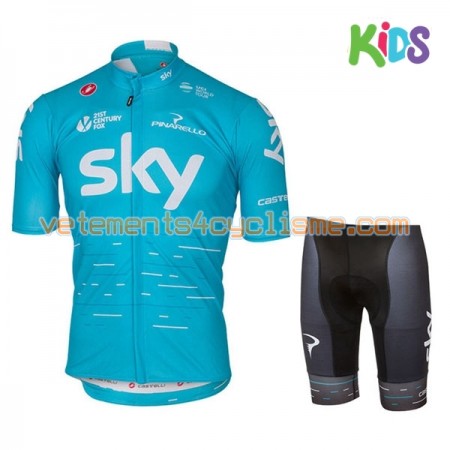 Tenue Cycliste et Cuissard Enfant 2017 Team Sky N002