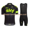 Tenue Cycliste et Cuissard à Bretelles 2016 Team Sky N002